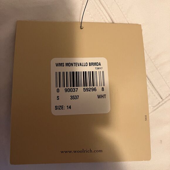 Woolrich Women’s Vintage Montevallo Bermuda Shorts White Size 14 New with Tags - Picture 12 of 12